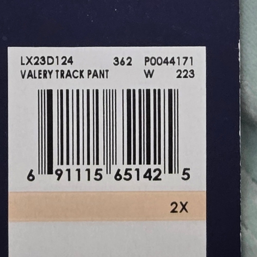 NWT Fila Valery Track Pant Plus Size 2X Sage Green Wide Leg Side Stripe LX23D124 - Picture 8 of 12